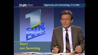 ARD Tagesschau vom 27.03.1986 - Eins Plus Sendestart