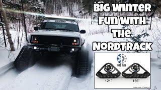 Deep snow fun with NordTrack | Snow track for trucks!