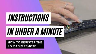 How to Register Your LG Magic Remote