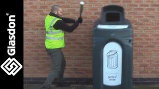 Glasdon UK | Product Testing | Nexus® City 240 outdoor recycling unit