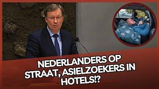 SGP'er is er KLAAR mee want Nederlanders zijn DAKLOOS & asielzoekers slapen in HOTELS!