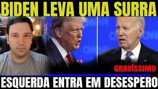 #1 ESQUERDA ENTRA EM DESESPERO   TRUMP DÁ SURRA EM BIDEN E LULA DESESPERA   JÁ ERA