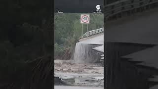 River rages as Tropical Storm Alberto hits Mexico