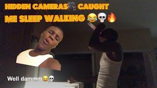 My first vlog: Hidden cameras caught me sleep walking and eating food out the fridge #trending