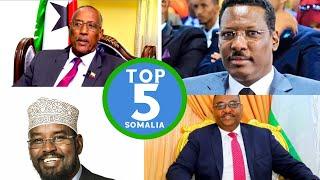 5-Ta Madaxweyne ee Go'aanada Adag Maamul-Gobaleedyada Soomaliya (Top 5 Somali)