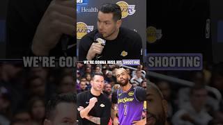 JJ Redick on what the Lakers will miss from D’Angelo Russell’s game after the trade
