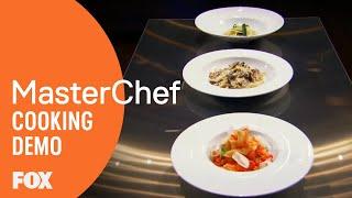 Joe Bastianich Demonstrates To How To Make 3 Types Of Pasta | MASTERCHEF