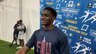 FDU's Salif Mane Jumps Personal Best of 17.14m in the Triple Jump to Capture NCAA Title