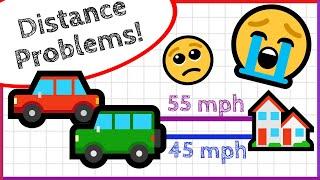 How to Solve Distance Rate Time Word Problems (D=RT)