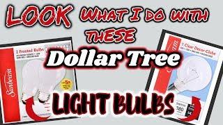 LOOK what I do with these DOLLAR TREE Light Bulbs | QUICK and EASY Dollar Tree DIY