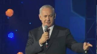 PM Benjamin Netanyahu at the 2012 Taglit Mega-Event