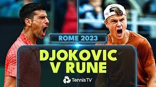 Novak Djokovic vs Holger Rune Highlights | Rome 2023