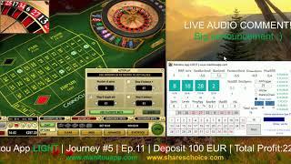 Manitou App LIGHT | Journey #5 | Ep.11| Casino Club | live online roulette | Strategies and systems