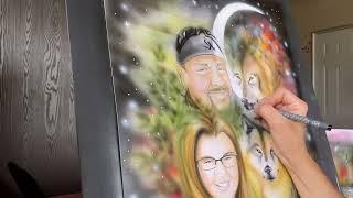 Caricature , cartoon portrait from photo