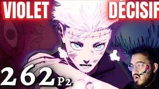 VIOLET ! LA DIFFÉRENCE ENTRE YUTA ET GOJO ! SUKUNA PLEURE - JUJUTSU KAISEN 262 P2 - REVIEW MANGA