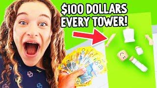 MAKE A TOWER WIN $100 - Roblox Gaming w/ The Norris Nuts