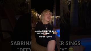 Sabrina Carpenter Sings “Defying Gravity” Battle Cry In New TikTok  #sabrinacarpenter #wicked