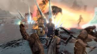 Skyrim SE Battles - Colorful Magic Darkside Bosses vs The Followers