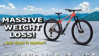 The Diminishing Returns of Mountain Bike Weight Reduction | Polygon Syncline  on a Diet