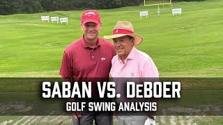 Nick Saban vs. Kalen DeBoer: Golf swing analysis