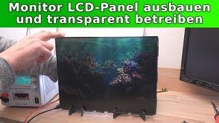 TFT Monitor Transparent - LCD Side Panel aus normalem Bildschirm?