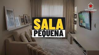 SALA PEQUENA: 17 DICAS para decorar uma sala pequena e simples gastando pouco