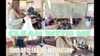 NEW  MESSY HOUSE CLEAN WITH ME / CLEANING MOTIVATION / DISASTER CLEAN HUGE MESS CLEAN CLEAN WITH ME