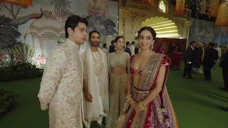 SidKiara with Shahid Kapoor and Mira Rajput at  Anant Ambani-Radhika Merchant's Wedding #sidkiara