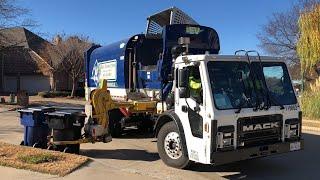 Waste Connections’ All New Diesel/Electric Hybrid Garbage Truck!