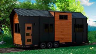 Tiny House Main Floor Bedroom: Luxury Living on Wheels! 