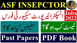 Inspector ASF FPSC Syllabus | Inspector ASF Past Paper | ASF Inspector Test Date 2022 | ASF New Jobs