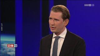 ZIB 2: Bundeskanzler Kurz weist Vorwürfe zurück (6.10.2021)