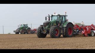 Fendt 942+Amazone Catros 8003-2 Tx/Fendt 936 et 828/2 x Miedema Cp 42/Plantation de PDT 2022Mydibel