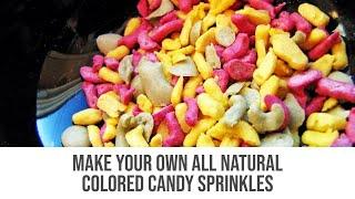 Make Your Own All Natural Colored Candy Sprinkles