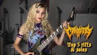 CRYPTA - TOP 5 RIFFS & SOLOS in ‘Echoes of the Soul’ - by Sonia Anubis