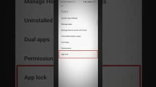 Unlock applock Redmi 9 activ, how to forgot applock password Redmi phone #shorts #viral