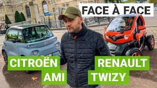 Citroen AMI vs. Renault TWIZY: which one is the best electric cars without a licence? (subtitles)