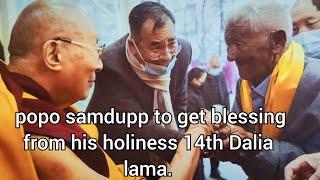 popo samdup to get blessing from his holiness 14th Dalai Lama. #tibetanvlogger  #tibetanyoutuber