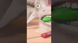 Goat + TV = ?  #RunWild #MashaAndTheBear #Shorts #kids #cartoonforkids