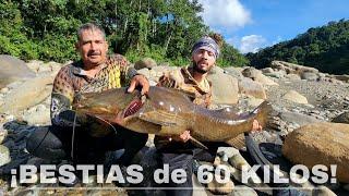 PESCA y SUPERVIVENCIA en la SELVA BOLIVIANA por 6 dias EN UN GOMON, PECES GIGANTES, fishing .