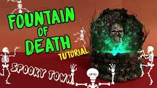 TUTORIAL, creation of fountain of death. Spooky village Halloween.