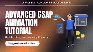 Staggered animations part2 | Web Animation with GSAP | Web Development JS tutorial | EP 3.3