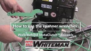 Whiteman InstaClutch™ Walk-Behind Trowels Belt Adjustment Wrenches