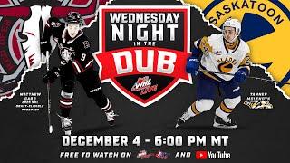 Wednesday Night in The Dub: Red Deer Rebels at Saskatoon Blades –December 4, 2024