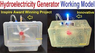 hydro electricity generator working model for school science exhibition - innovative | DIY pandit