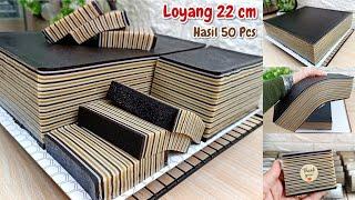 HASIL 50 PCS DIJAMIN 100% RESEP ANTI GAGAL KENYAL LEMBUT GURIH MANIS NYA PAS | KUE LAPIS COKLAT MOKA