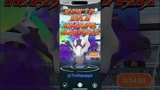 How to Solo Shadow Marowak!! #blime #shadow #pokémongo #raid #solo