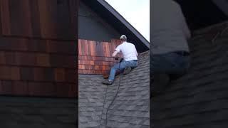 Installing Cedar Shingles On A Roof Gable!