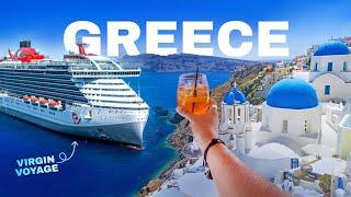 The MOST unique way to travel Greece | Virgin Voyage Greek Island Glow