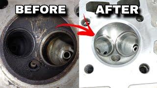 How to Restore Honda 125cc head.? New Seat Cutting and Guides Fitting Process